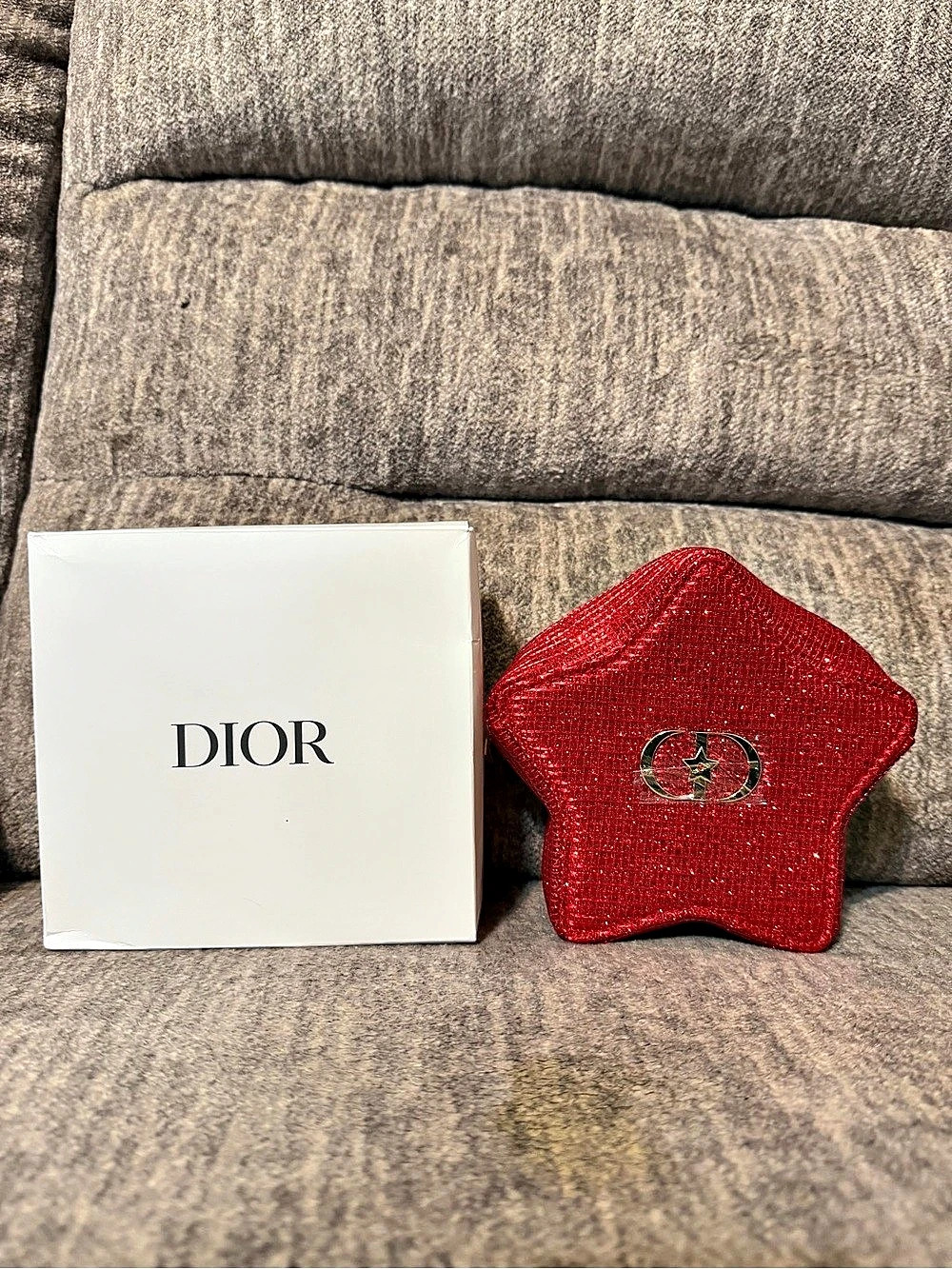 NIB Dior Beauty Limited Edition Red Star Cosmetic Pouch Makeup Bag